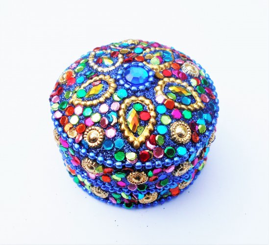 Glitzerdose, Pillenbox, Pillendose, Glitzerbox