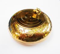 Reiseaschenbecher, Aschenbecher, Messing