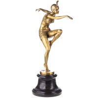 Art Deco, Tänzerin, Bronzefigur